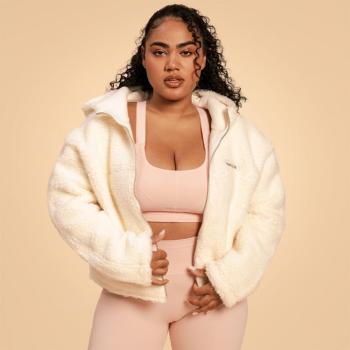 BeastPink Bliss női kapucnis dzseki Ivory kép