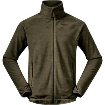 Bergans HAREID FLEECE Férfi fleece pulóver, khaki, méret kép