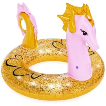 Bestway GLITTER SEAHORSE SWIM RING Felfújható úszógumi, arany, méret kép