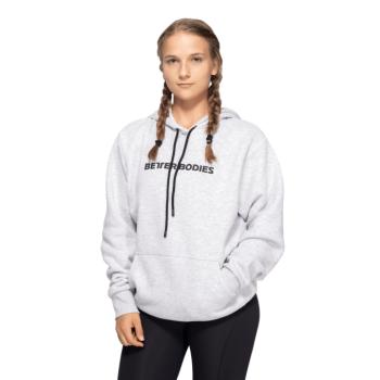 Better Bodies Hoodie Logo Light Grey Melange kép