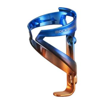 Bicycle bottle cage Rockbros KR03-BC (blue and gold) kép