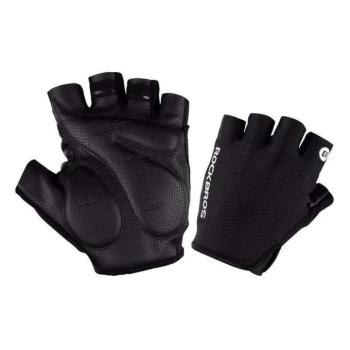 Bicycle half finger gloves Rockbros S106BK-M Size: M (black) kép