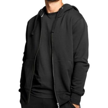 BJÖRN BORG Men‘s Hoodie Borg Zip Hood Centre Black Beauty kép