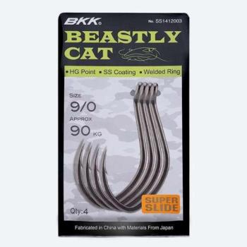 Bkk beastly cat harcsázó horog 5/0 6 db/csomag kép