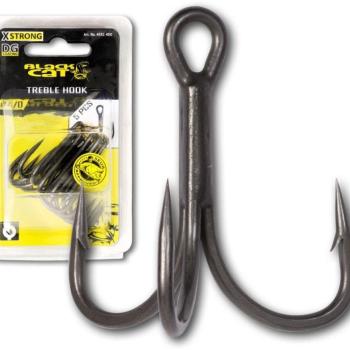 Black Cat Treble Hook DG 2/0-s méret 5 db kép