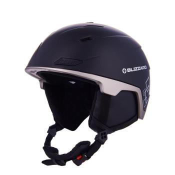 BLIZZARD-Double ski helmet, black matt/gun metal/silver squares Fekete 56/59 cm 20/21 kép