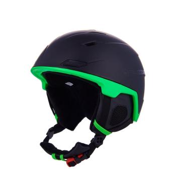 BLIZZARD-Double ski helmet, black matt/neon green, big logo Fekete 56/59 cm 20/21 kép