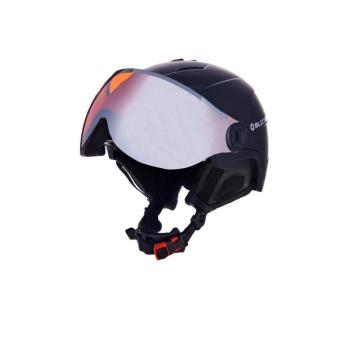 BLIZZARD-Double Visor ski helmet, black matt, orange lens, mirror Fekete 56/59 cm 2022 kép