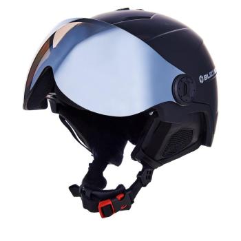 BLIZZARD-Double Visor ski helmet, black matt, smoke lens, mirror Fekete 56/59 cm 20/21 kép