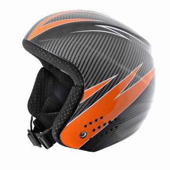 BLIZZARD-RACE ski helmet, carbon orange, size 50-52 uni Fekete 50/52 cm 19/20 kép