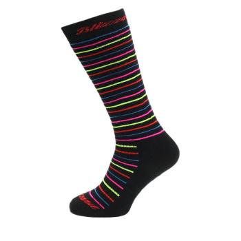 BLIZZARD-Viva Allround ski socks junior, black/rainbow stripes Fekete 24/26 kép