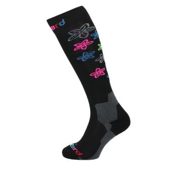 BLIZZARD-Viva Flowers ski socks, black/flowers Fekete 39/42 kép