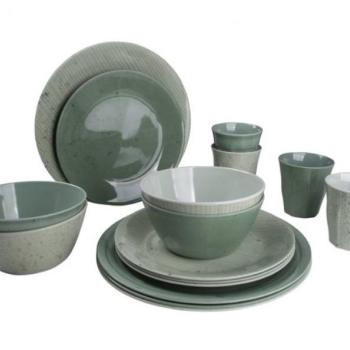 Bo-Camp Tableware Mix&Match 16pc gre mela kép