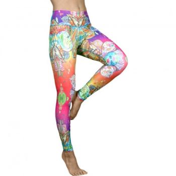 Bodhi Niyama Barcelona High Waist Leggings jógára és fitneszre Méret: M kép