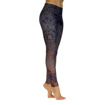 Bodhi Niyama Black Rose leggings jógához és fitneszhez Méret: S kép