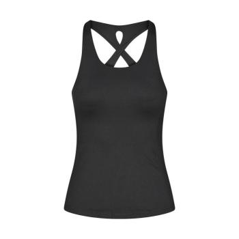 Bodhi Niyama Essentials Crossed Back Tank Top női felső, beépített kosarakkal, fekete Méret: L kép