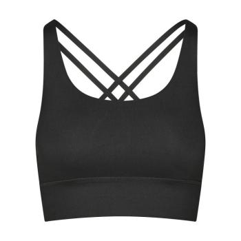 Bodhi Niyama Essentials Crossed Sports Bra sportmelltartó fekete Méret: L kép