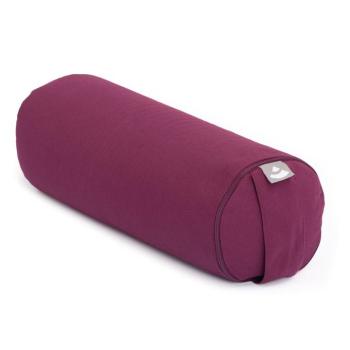 Bodhi Yoga MINI Bolster - Neckroll ECO 100% organikus pamut 38 x 14 cm Szín: Padlizsán kép