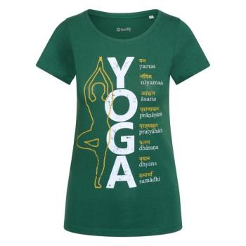 Bodhi Yoga Women Shirt 8 LIMBS női póló (sötétzöld) Méret: S kép