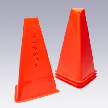 Bója futballedzésre, 30 cm, Essential, 4 db, narancssárga Kipsta kép