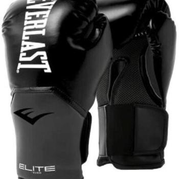 Boxkesztyű Everlast Elite Training Gloves  fekete  M(12oz) kép