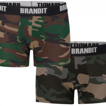 Brandit férfi boxeralsó szett 2db, woodland-darkcamo kép