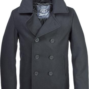 Brandit Pea Coat férfi kabát, fekete kép