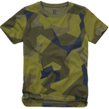 Brandit rövid ujjú gyerek póló, swedish camo kép