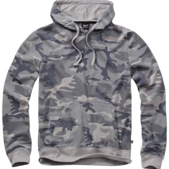 brandit Sweathoody kapucnis pulóver, grey camo kép