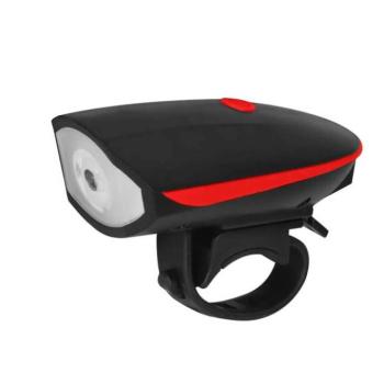 Bringamax Front Light 300USB 2in1 első lámpa + duda fehér fény fe... kép