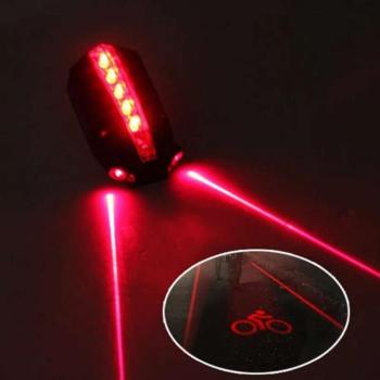 Bringamax Rear Light Laser AAA hátsó lámpa + lézer fekete bmlampa0004 kép