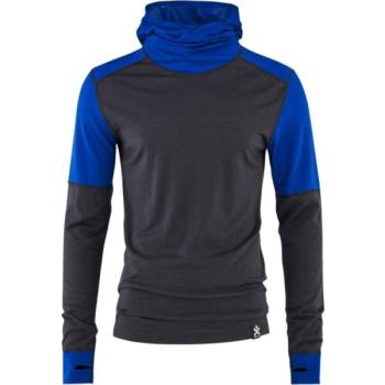 Bula MERINO WOOL HOODIE Férfi merinó pulóver, sötétszürke, méret kép