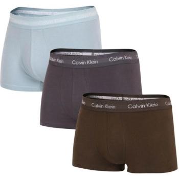 Calvin Klein 3 PACK LO RISE TRUNK Férfi boxeralsó, világoskék, méret kép