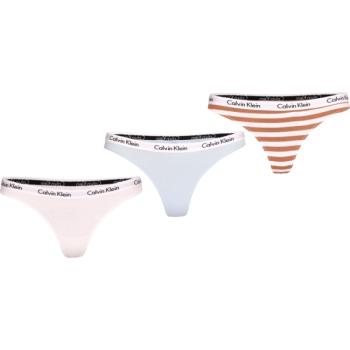 Calvin Klein 3PK THONG Női alsónemű, fehér, méret kép