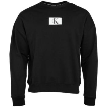 Calvin Klein ´96 TERRY LOUNGE-L/S SWEATSHIRT Férfi sportpulóver, fekete, méret kép