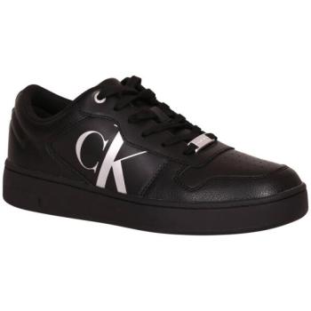 Calvin Klein BASKET CUPSOLE BOLD MONO LTH Női rövid szárú teniszcipő, fekete, méret kép