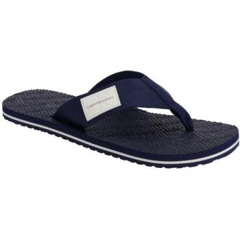 Calvin Klein BEACH SANDAL WOVEN PATCH Férfi flip-flop papucs, sötétkék, méret kép