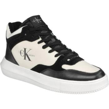 Calvin Klein CHUNKY MID CUPSOLE COUI LTH Férfi szabadidőcipő, fekete, méret kép