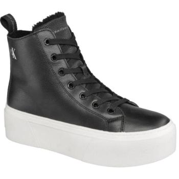 Calvin Klein CUPSOLE FLATFORM MID W Női teniszcipő, fekete, méret kép