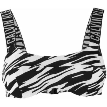 Calvin Klein INTENSE POWER-BRALETTE-UW-PRINT Női fürdőruha felső, fekete, méret kép