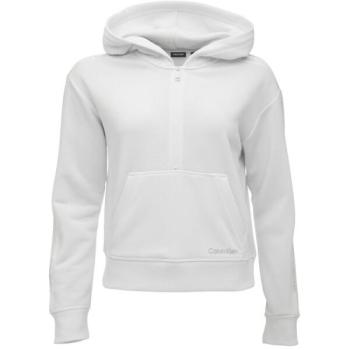 Calvin Klein PW - 1/2 ZIP HOODIE Női pulóver, fehér, méret kép