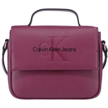 Calvin Klein SCULPTED BOXY FLAP CB20 MONO Női táska, bordó, méret kép