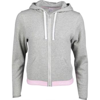 Calvin Klein TOP HOODIE FULL ZIP Női pulóver, szürke, méret kép