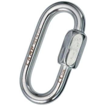 CAMP OVAL QUICK LINK 10mm Karabiner, ezüst, méret kép