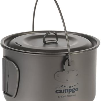 Campgo 1300 ml Titanium Handing Pot kép