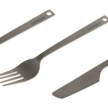 Campgo 3-Piece Titanium Durable Cutlery Set kép