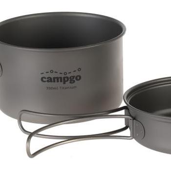 Campgo Titanium Pot with Pan kép