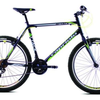 Capriolo Attack Man 26&quot; férfi MTB kerékpár 22&quot; Fekete-Zöld kép