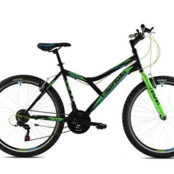 Capriolo Diavolo 600 26&quot; férfi MTB kerékpár 17&quot; Fekete-Zöld-Kék 2020 kép