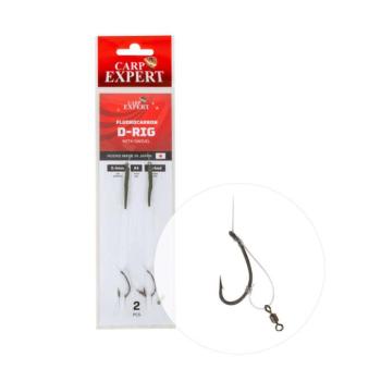 CARP EXPERT FLUORCARBON D-RIG WITH SWIVEL kép